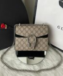 Bolsa GG Dionysus Monogram Pequena - Bege/Preto