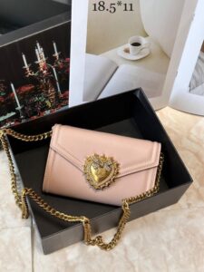 Bolsa Dolce Gabbana Devotion Transversal Pequena - Rosa