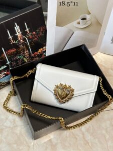 Bolsa Dolce Gabbana Devotion Transversal Pequena - Branco
