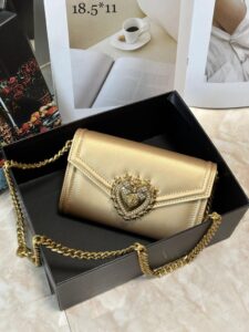 Bolsa Dolce Gabbana Devotion Transversal Pequena - Dourado