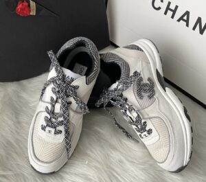 Tênis Chanel Suede Marfim