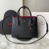 Bolsa Prada Double em Couro Saffiano - Preto