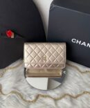 Bolsa Chanel Woc Metálica - Dourado