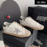 Tênis Golden Goose Can Super-Staro baixo -Preto Brilho
