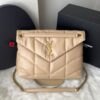 Bolsa YSL Puffer - Nude/Dourado