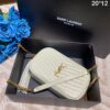 Bolsa YSL Lou Mini Bag - Branco/Dourado