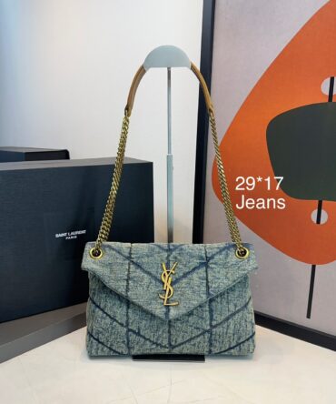 Bolsa YSL Puffer Denim Vintage