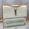 Bolsa YSL Sunset Croco - Off White