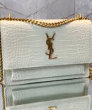 Bolsa YSL Sunset Croco - Off White