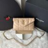 Bolsa Saint Laurent  Monograma Puffer  - Nude/Dourado