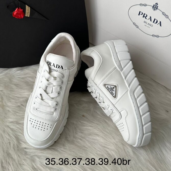 Tênis Prada Cano Baixo Chunky - Oferta- Branco