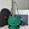 Bolsa Prada Cleo Cristais - Verde