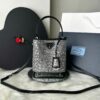 Bolsa Prada Panier Cristais - Preto/Prata