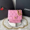 Bolsa Chanel Flap Pequena - Rosa 