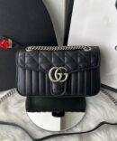 Bolsa GG Marmont Geométrica - Preto