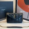 Bolsa Saint Laurent Puffer Mini-Preto/Dourado