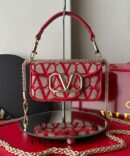 Bolsa Valentino Locò Toile Iconographe Pequena - Vermelho