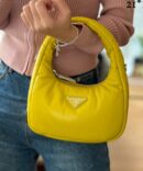 Bolsa Prada Soft Acolchoado Mini - Amarelo