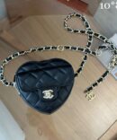 Bolsa Chanel Coração Mini - Preto