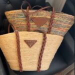 Bolsa Prada Tote de Palha