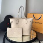 Bolsa LV Neverfull Monogram Empreinte - Off White