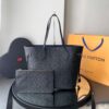 Bolsa LV Neverfull Monogram Empreinte - Preto/Azul