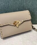 Bolsa Valentino Garavani Rockstud - Bege