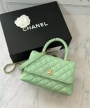 Bolsa Chanel Classic handle - Verde