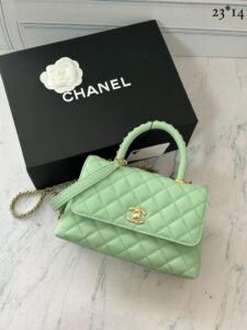 Bolsa Chanel Classic handle - Verde
