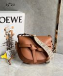 Bolsa Loewe Gate Jacquard - Marrom