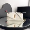 Bolsa Saint Laurent Calypso - Branco/Dourado