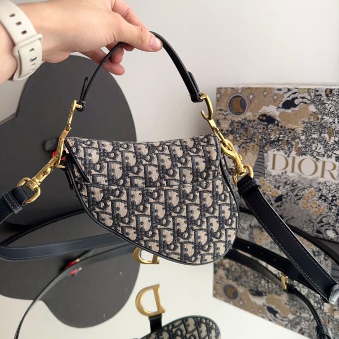 Bolsa Dior Saddle Jacquard Mini - Image 5