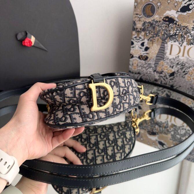 Bolsa Dior Saddle Jacquard Mini - Image 7