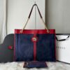 Bolsa Gucci Rajah Large Tote - Azul/Vermelho