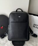 Mochila MontBlanc em Couro - Preto