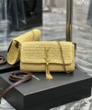 Bolsa Saint Laurent Tiracolo Kate - Bege/Dourado