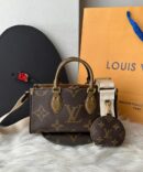 Bolsa LV Tote Onthego Duo Color P - Marrom