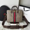 Bolsa Pasta Gucci Supreme - Bege/Marrom