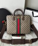 Bolsa Pasta Gucci Supreme - Bege/Marrom