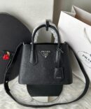 Bolsa Prada Saffiano Double Mini - Preto