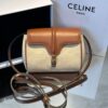 Bolsa Celine Soft Mini 16 Têxtil - Bege/Marrom