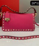 Bolsa Valentino Rockstud Crossbody - Rosa