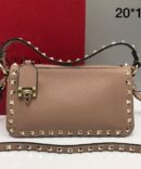 Bolsa Valentino Rockstud Crossbody - Nude