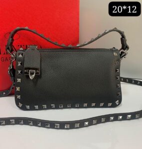 Bolsa Valentino Rockstud Crossbody - Preto