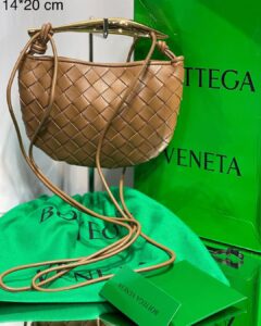 Bolsa Bottega Veneta Sardinha - Marrom