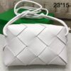 Bolsa Bottega Small Cassette - Branco