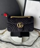 Bolsa GG Marmont Veludo - Preto