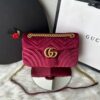 Bolsa GG Marmont Veludo - Vinho