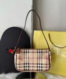 Bolsa Burberry Xadrez - Bege/Marrom