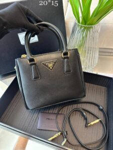 Bolsa Prada Galleria Saffiano Mini - Preto